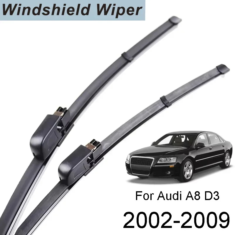 2Pcs/set Front Windscreen Wiper Blades Set 24"23" For Audi A8 S8 D3 Sedan 2009 2008 2007 2006 2005 2004 2003 2002