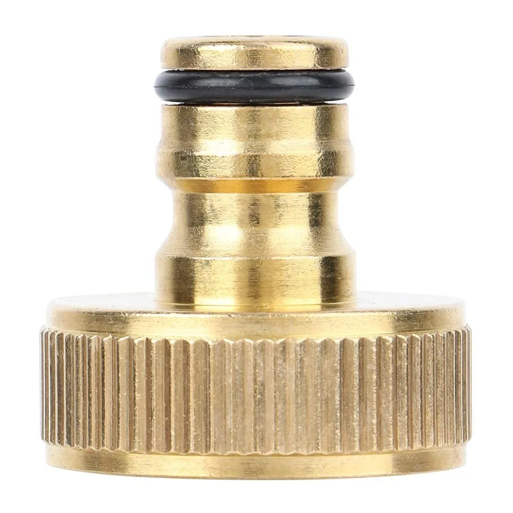 Hose Connector1 Inch，for Home Garden Female Outer Thread Fittings Quick Connect Solid Brass Quick Connector Water Pipe Adapter