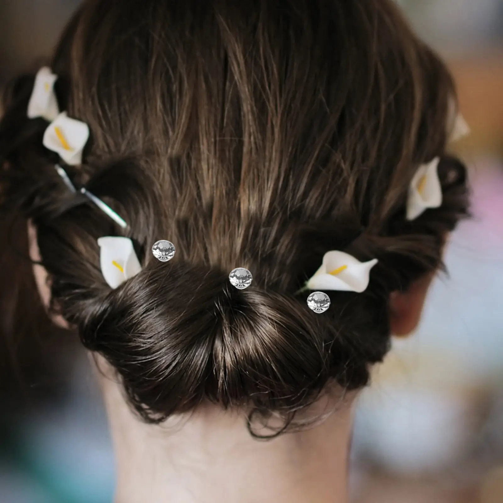 24Pcs Rhinestone Spiral Hairpins Elegant Bridal Hair Clips Wedding Hair Accessories Prom Party Styling Ponytail Hairpin