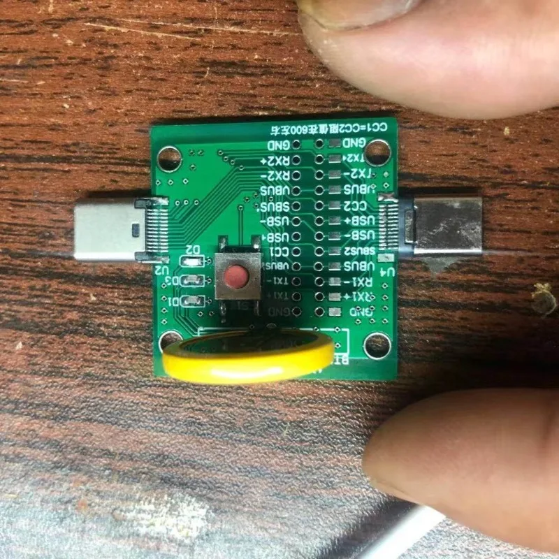 TYPE-C Male To Female Test Board USB3.1 Female Seat To Male Head with Lamp Detection Card, Lamp Resistance Card