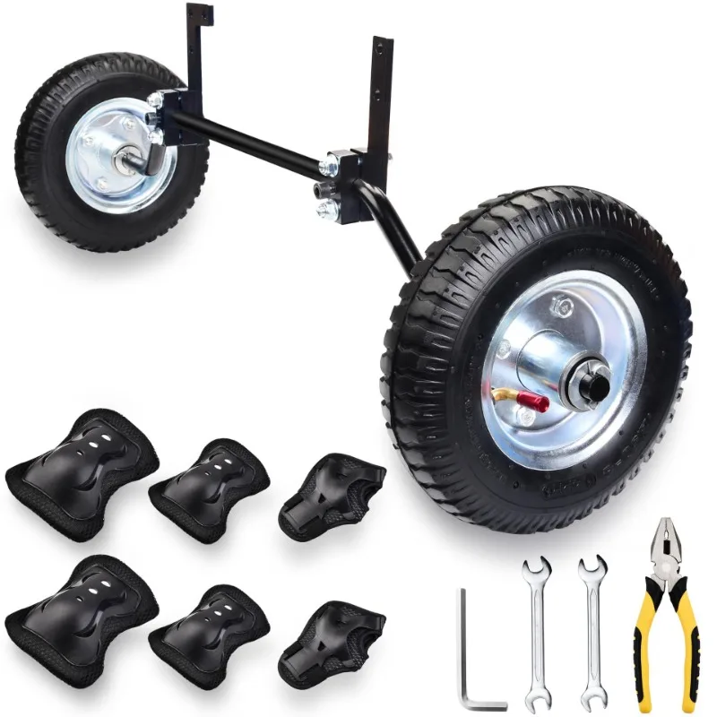 

Motocross training wheels with knee pads and mounting tools Dirt Bike Training Wheel