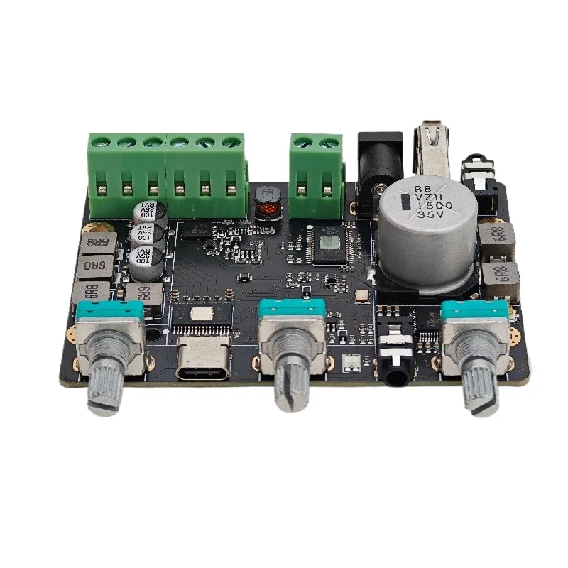 For2.1 Bluetooth DSP power amplifier board 31 segments independent EQ mobile phone computer tuning 50 * 2 + 100W