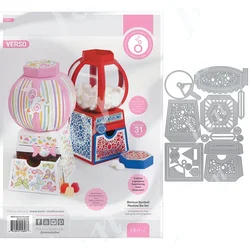 Glorious Gumball Machine Metal Cutting Dies Box Sets for DIY Craft Making Greeting Card Scrapbooking Decoration Molds
