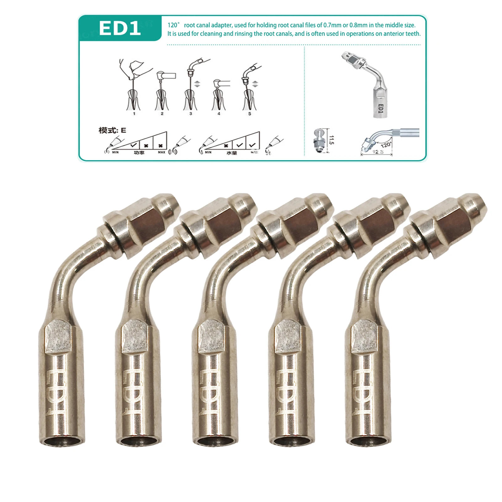 1Pc 5Pc Dental Ultr…