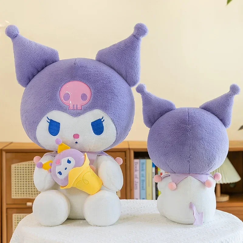 Sanrio Kuromi Plush Toys Kawaii Anime Plushie Dolls Purple Ice Cream 40-100cm Soft Stuffed Pillows Christmas Gifts for Childrens