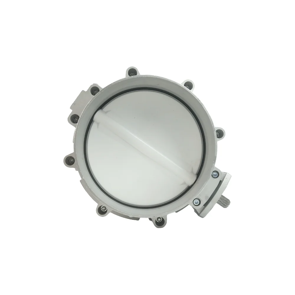 DN250 single flange aluminum alloy Material Butterfly Valve V1FS250SN for concrete batch plant cement silo