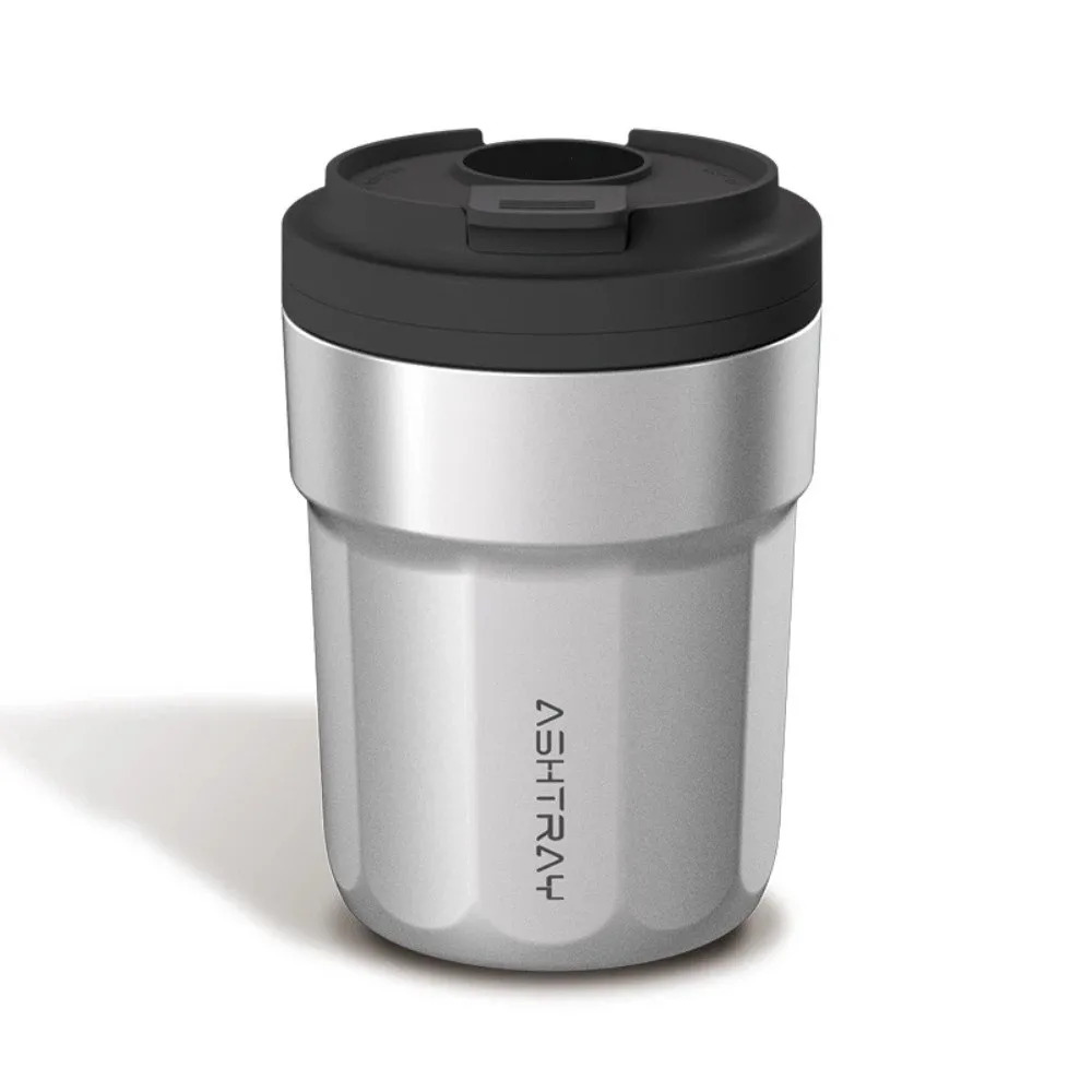 New Coffee Cup Style Car Ashtray 7 Color LED Light Metal Lining Garbage Storage Cup ABS Shell with Lid Car Ash Holder Car