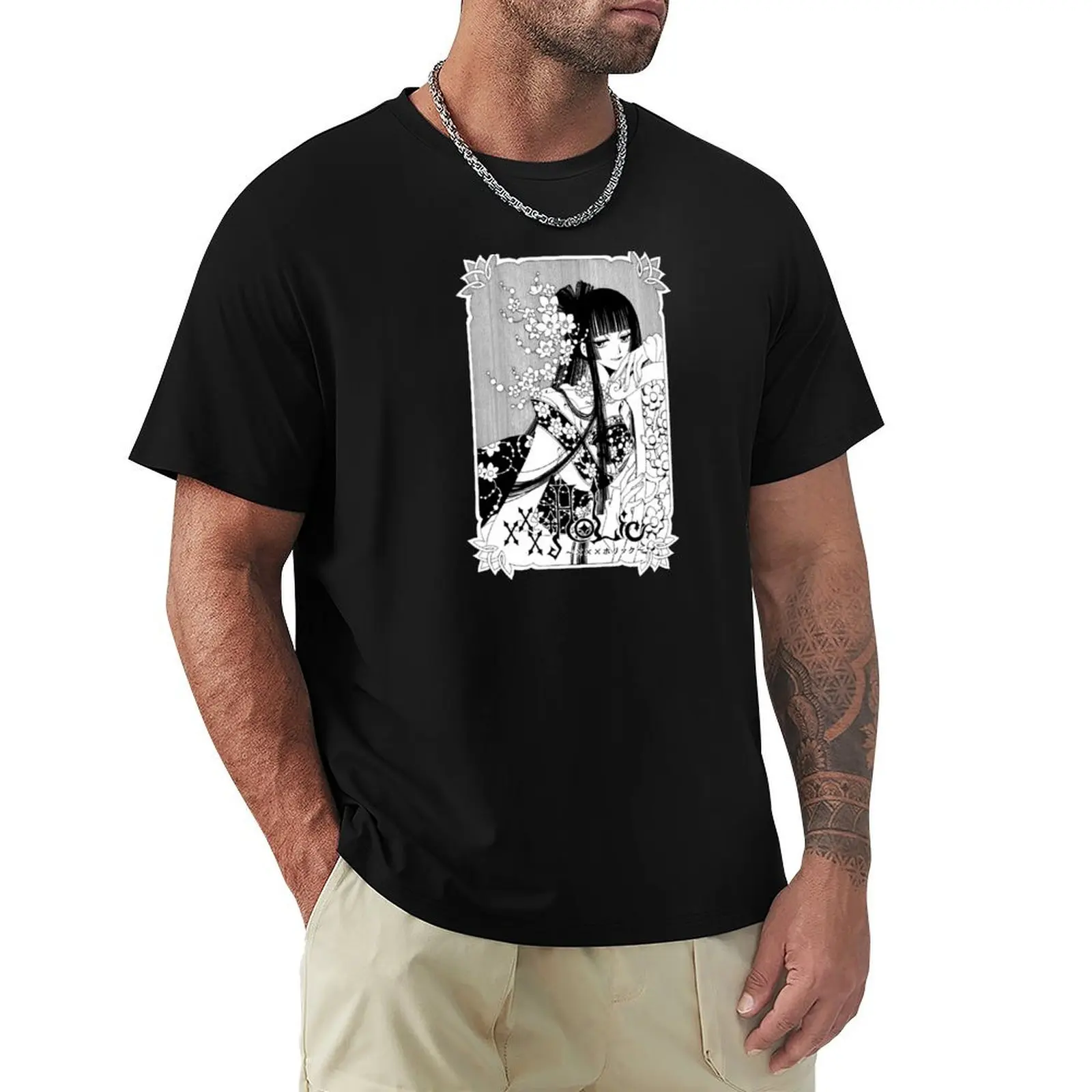 xxxHolic - Ichihara with Flowers T-Shirt printed t shirts for man T-Shirt