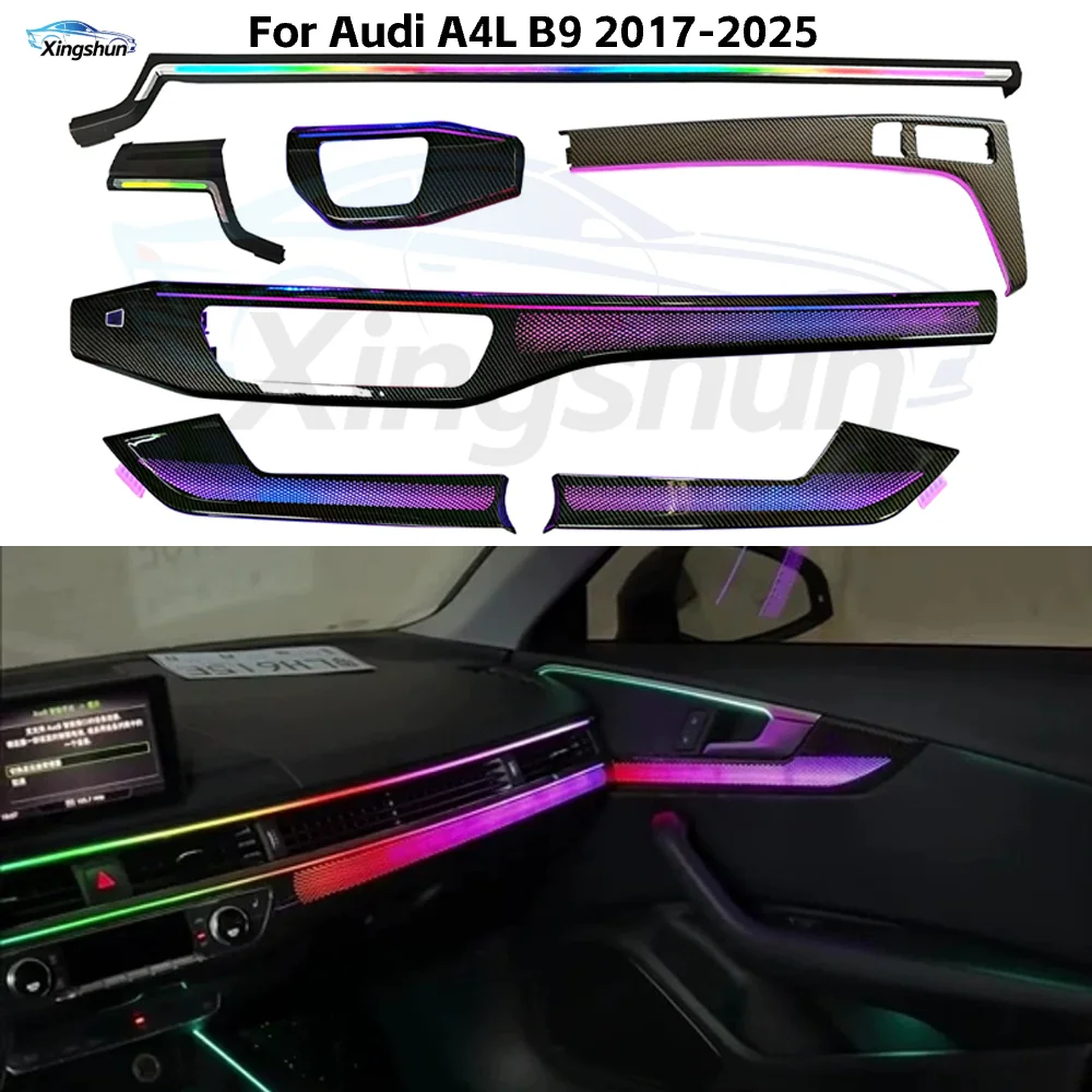 

Upgraded OEM Car 64-color Ambient Lighting Kit for Audi A4L B9 2017-2025 Models High-quality LED Lights Trim Accessories