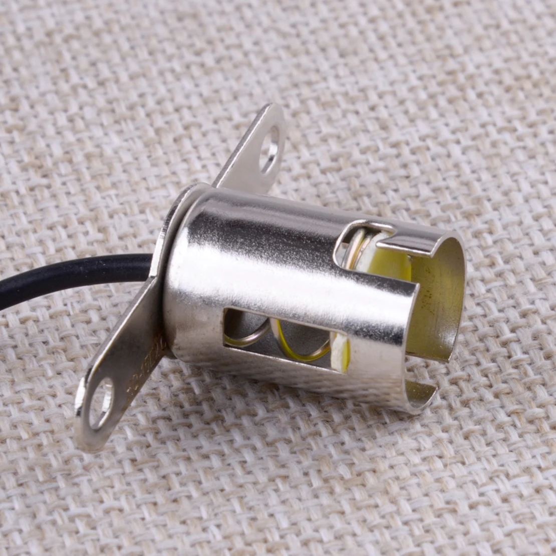 Support de douille d'ampoule LED avec connecteur de câble métallique, universel, voiture, 1156, 1157, BAY15D, 3-36V, 0-5A, nouveau, 2 pièces