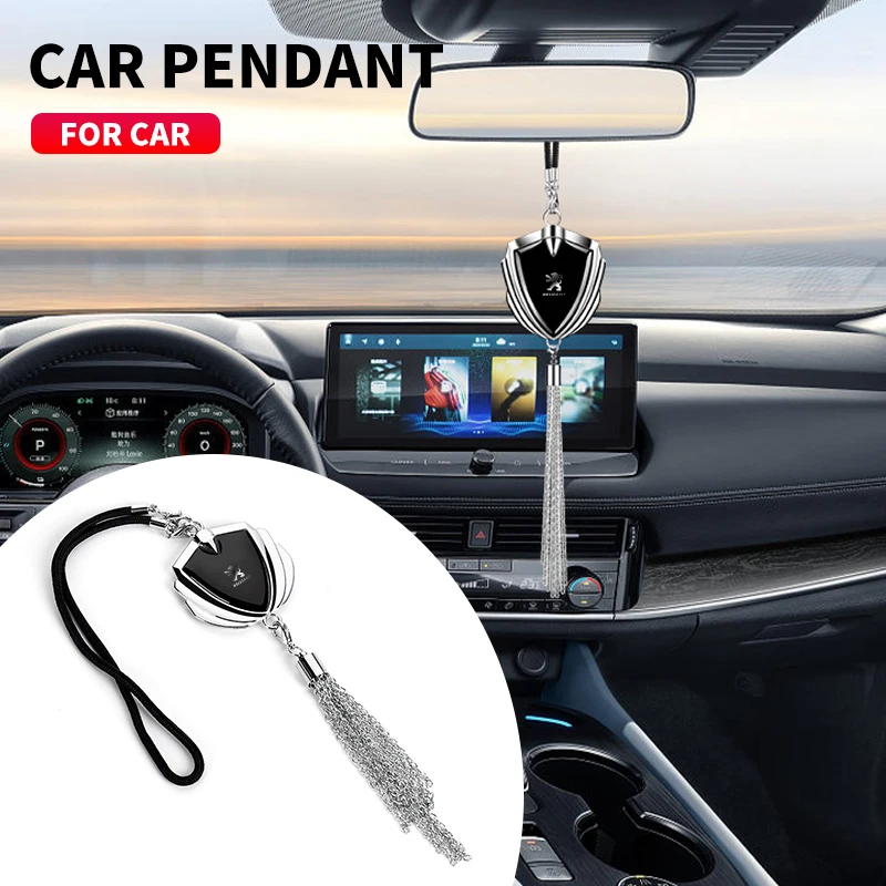 Car Interior Accessories Pendant Creative Rearview Mirror Decoration Pendant For Peugeot 206 208 306 307 308 408 5008 2008 3008