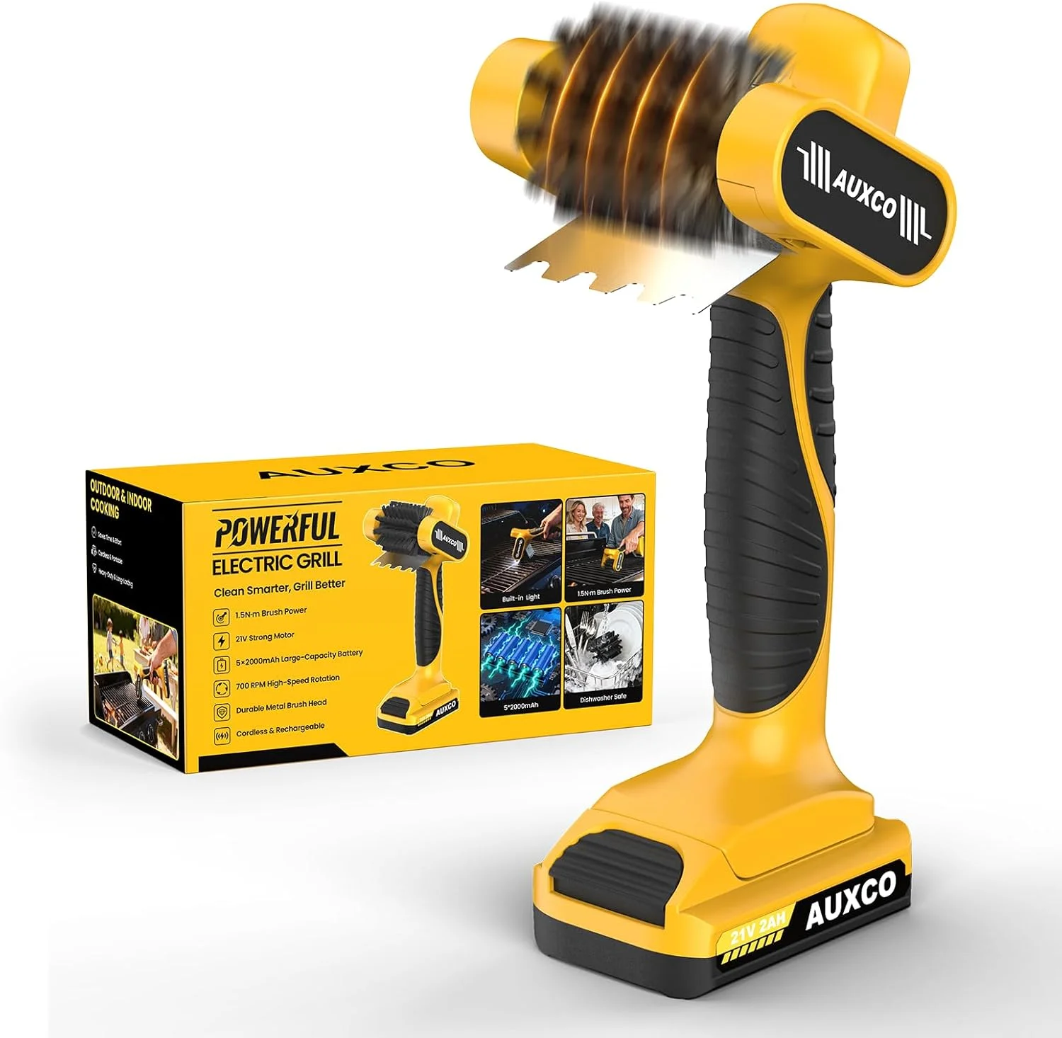 

LED Light with lamp holder, can be placed in the dishwasher for cleaning, suitable for gas BBQ maintenance tools