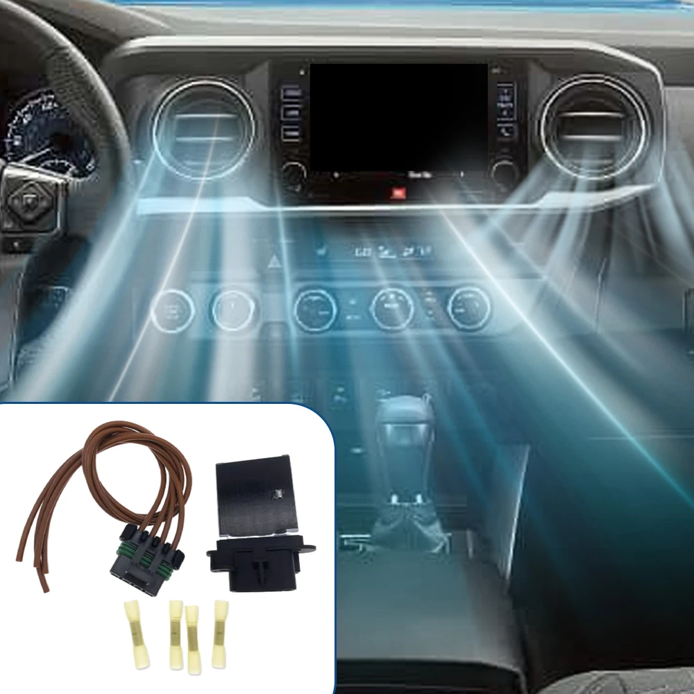 

4-контактный резистор двигателя вентилятора для Toyota Tacoma 2005-2017 973582 8713804052 4P1650 JA1772 RU1435 RU746 8713804050