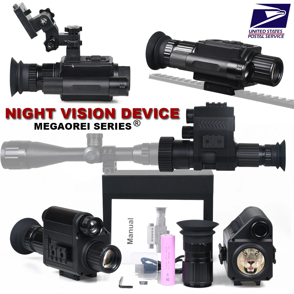 

Tactical FAST Helmet NVG Night Vision Device, Hunting Riflescope IR Night Vision, Outdoor CS Shooting Training Sight Digital Cam