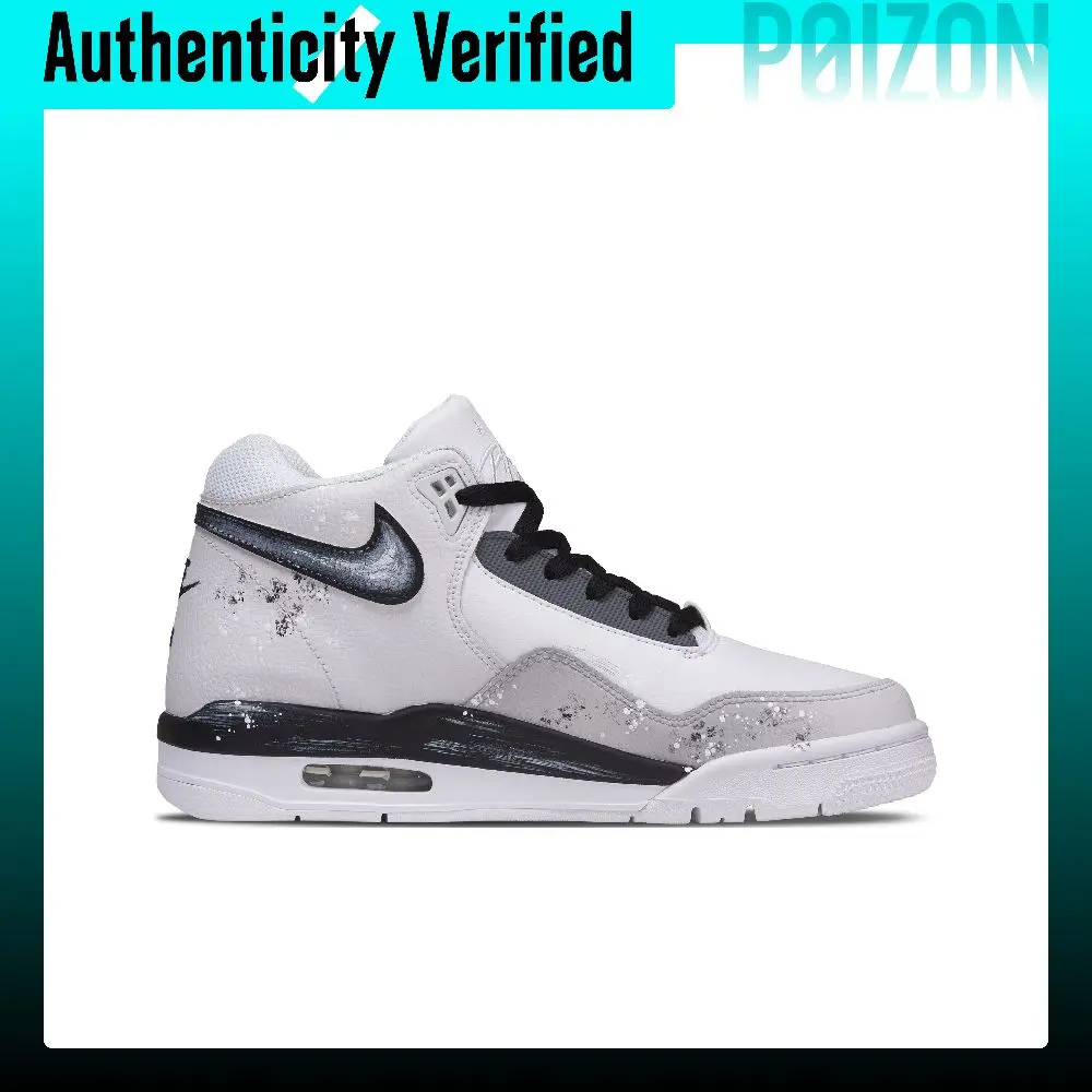 Nike Flight Legacy Thorn Bush Abrasion Resistant Abrasion Resistant Mid top Vintage Basketball Shoes Men's BQ4212-101(Team1744-)