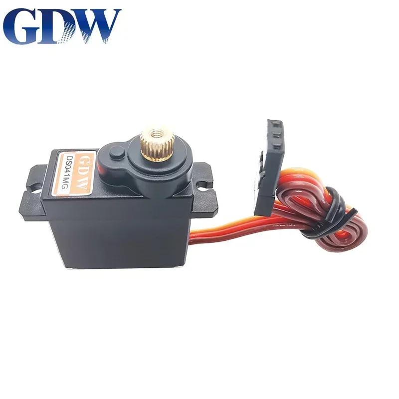 Gdw DS041MG เกียร์โลหะ5KG 7.6V ไมโครมินิเซอร์โวดิจิตอลความเร็วสูง180มุมสำหรับเฮลิคอปเตอร์450แก้ไขปีกหุ่นยนต์ RC