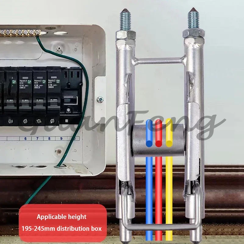 Pulley‑Type Wire‑Threading Aid Tool, Electrician Fish‑Wire Cable Puller, Universal Wall Conduit Cable Guiding Roller Box