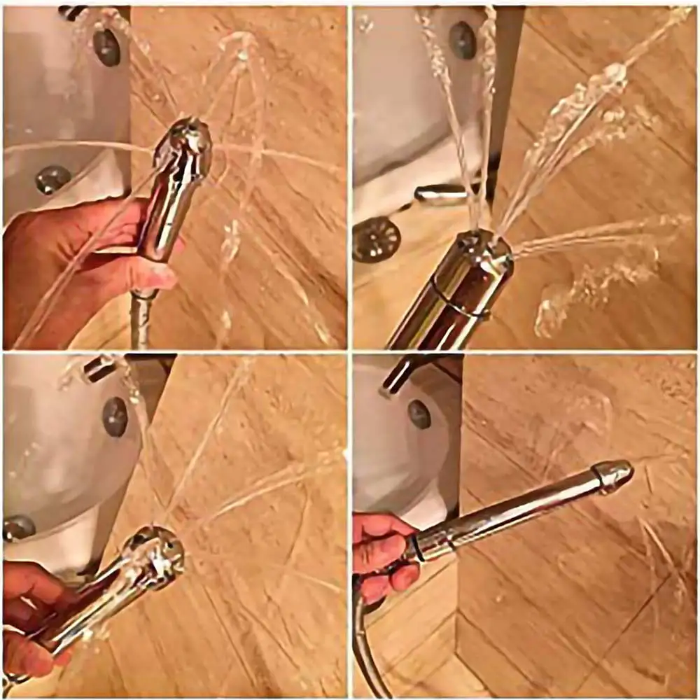 Hygienic Shower For Bathroom Enema Water Nozzle With 3 Style Head Anal Ingredients Douche Vaginal Clean Kit Cleaner Tool