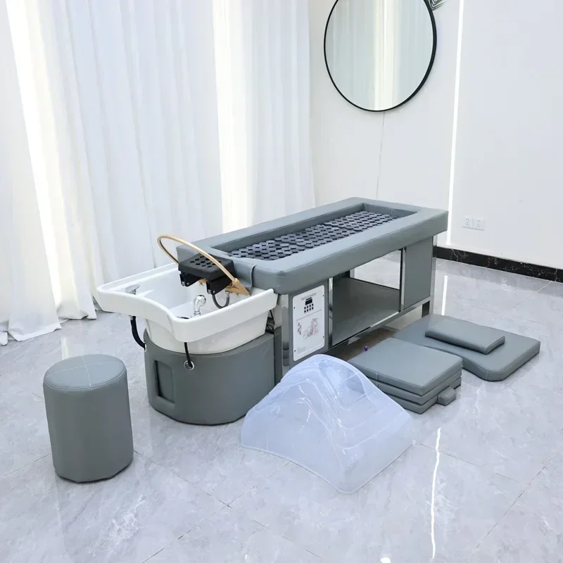 Beauty Hair Salon Hair Washing Chair Water Circulation Therapy Moxibustion Health Shampoo Bed Barbers