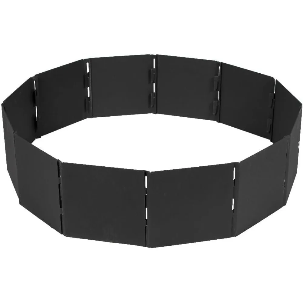 

Кольцо для костра Titan Great Outdoors из тяжелой стали, 48 дюймов, 12 панелей, портативный складной дизайн, простота транспортировки, Campfires и