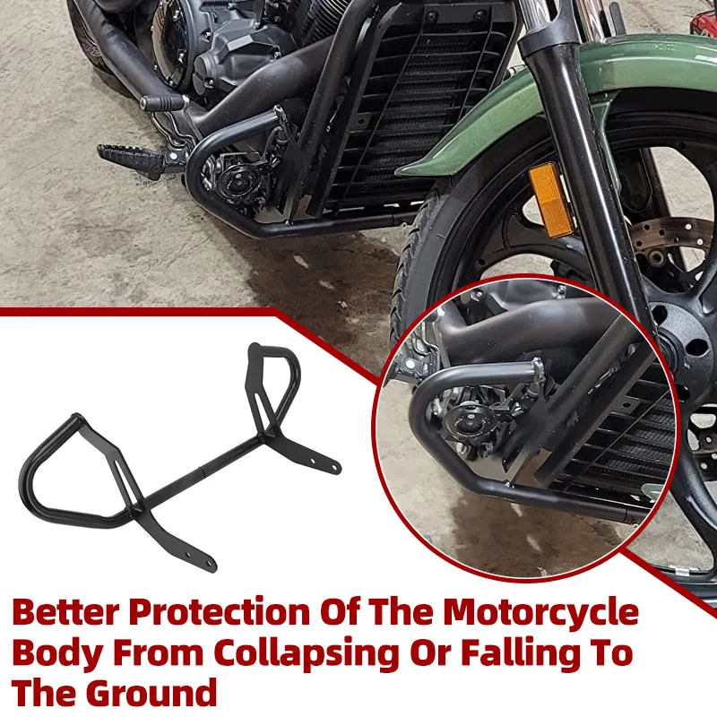 Engine Guard Landing Black Motorcycle Falling Protection Crash Bar Frame Accessories For Yamaha Stryker 1300 XVS1300 2011-2019
