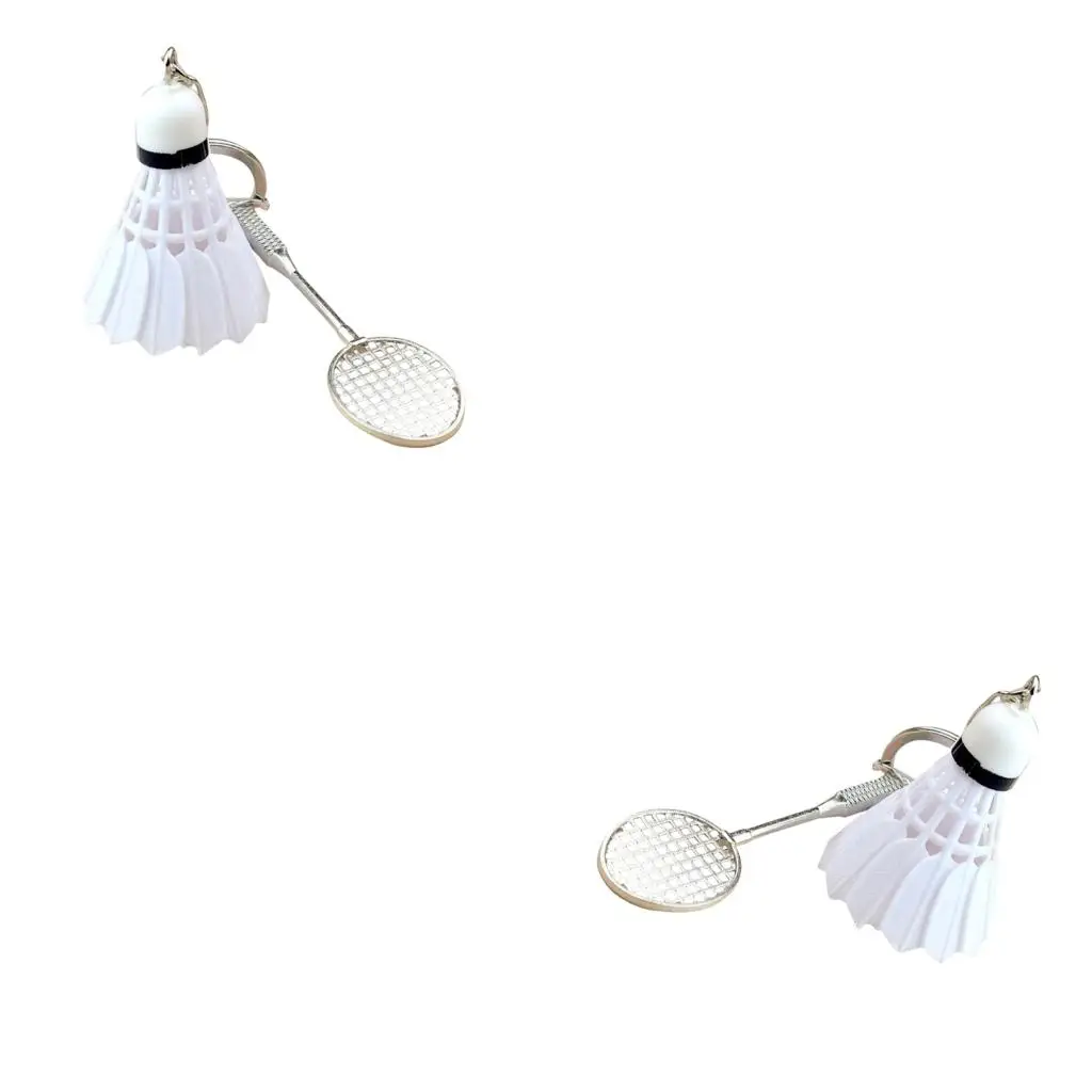 Fashionable Badminton Keychain Charm for Bags and Keys Organization Holder