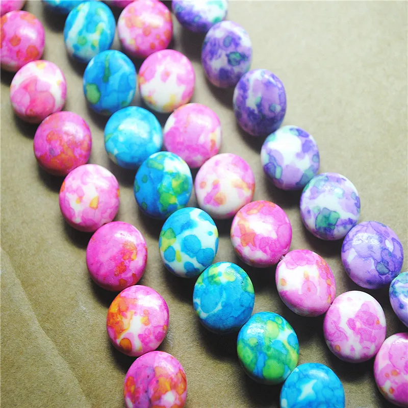 30PCS HOT JADE STONE COIN SHAPE SIZE 14MM LOOSE MATCHING BEADS DIY JEWELRY ACCESSORIES GOOD FOR YOUR JEWELRY DESIGNS
