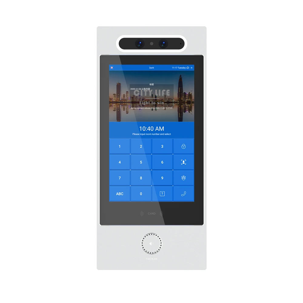 

Door Machine 10 Inch 4G Outdoor Panel Supports Face Recognition Unlock LTE GSM Video Door Phone POE Apartment Access Control