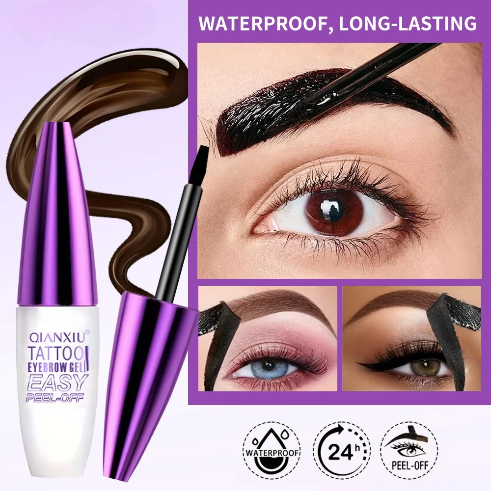 2pcs Natural Long-lasting Eyebrow Tinting Gel, Non-fading Waterproof Eyebrow Gel