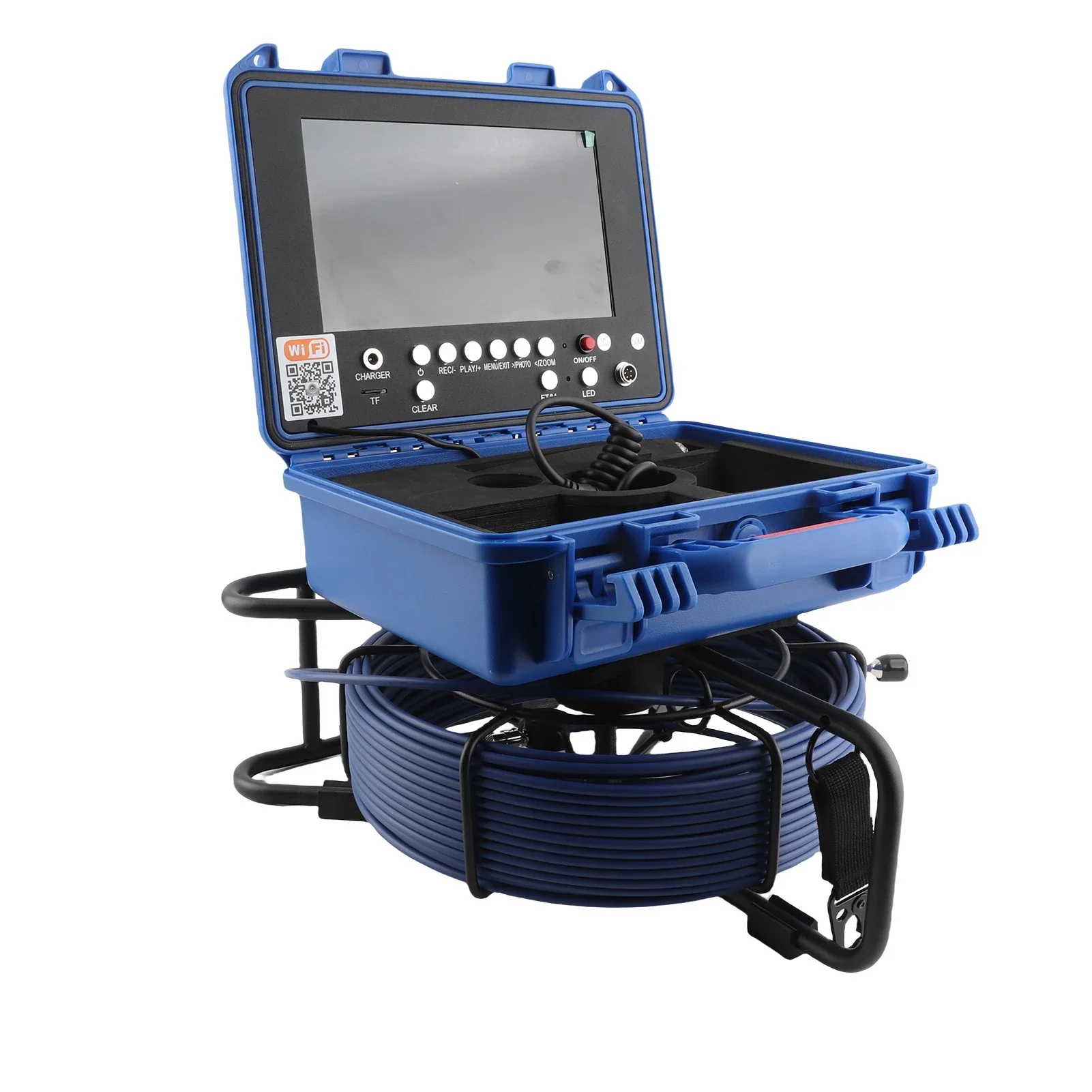 Pipeline Inspection Camera Sewer Inspection Camera Kit HD Screen 30M 1080P IP68 with 16GB Card Endoscope Video Plumbing System