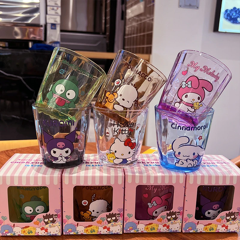 New Cute Cartoon Hello Kitty Thickened Food Grade Plastic Cup Dual Purpose Drinking Water Mug Bathroom Tooth Brushing Mouthwash view 2