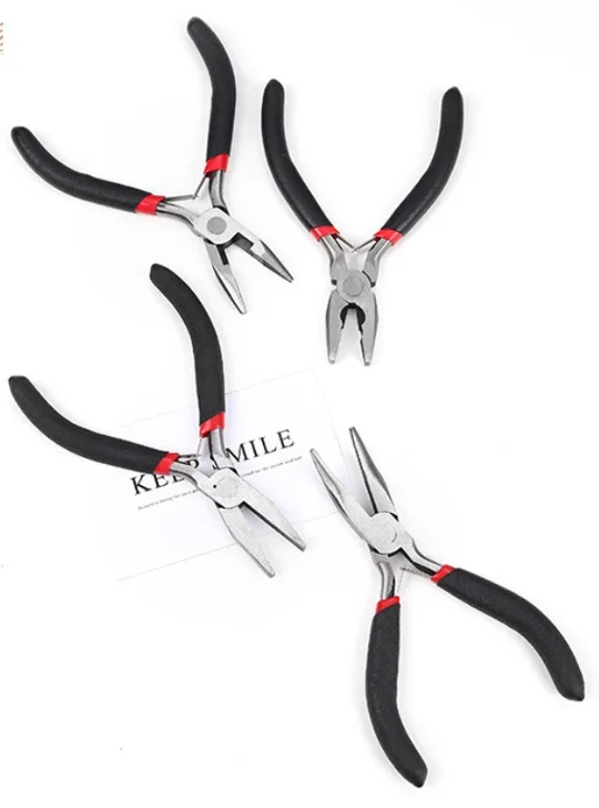 Metal Pliers Flat Sharp Clip Pliers other hand tools for Jewelry making Needle Finger ring Pliers other hand tools workbench