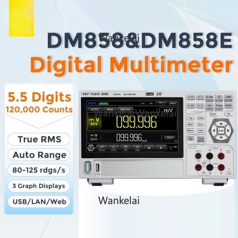 DM858 DM858E Programmable Digital Multimeters 5.5digits 125rdgs/s Max Measuring Speed