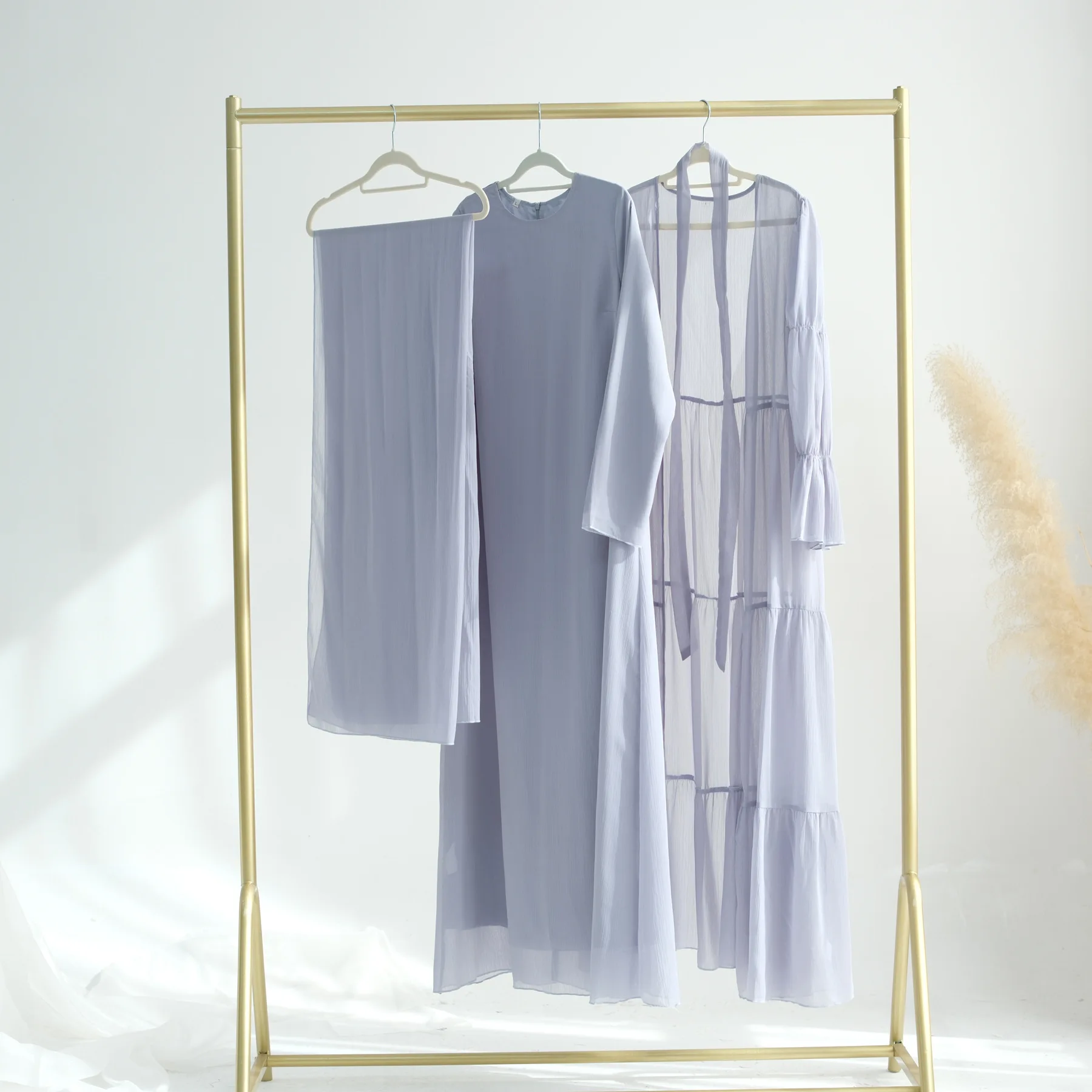 

Новинка 2024 года, мусульманские комплекты Рамадана, Дубай, Абая для женщин, кимоно, платье-хиджаб, турецкий кафтан, Ид Джеллаба, ислам, Джалабия, одежда