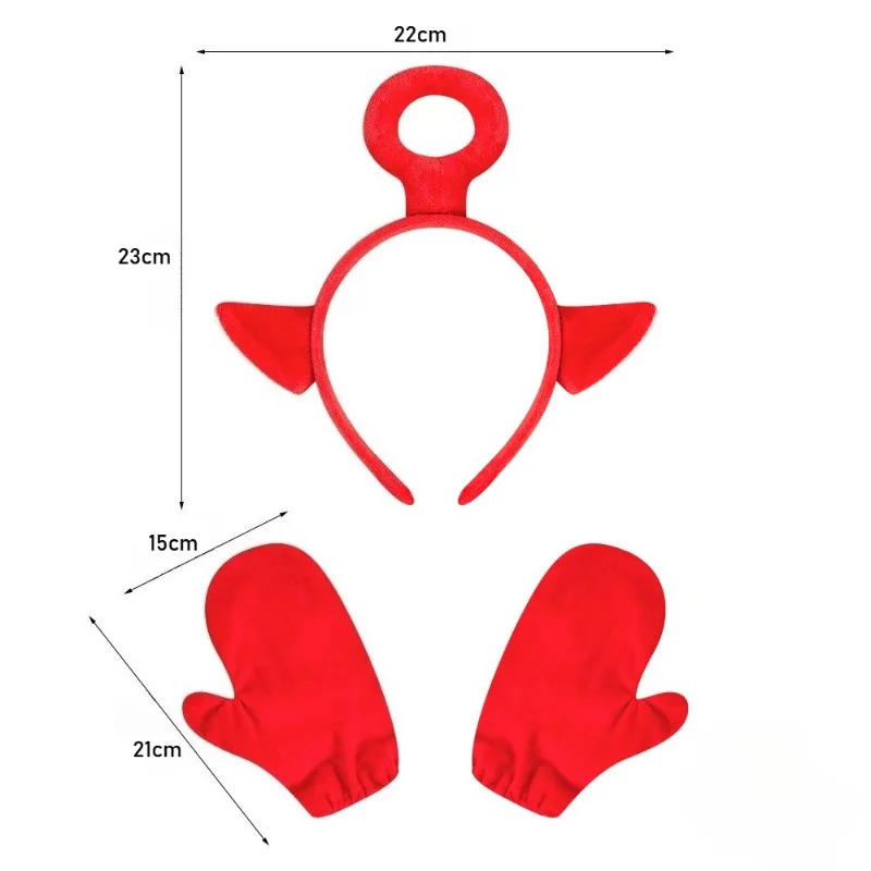 Hot Cartoon Teletubbies Series Hairband and Gloves Creativity Exquisite Cute Wash The Face Headband Girls Gift view 5