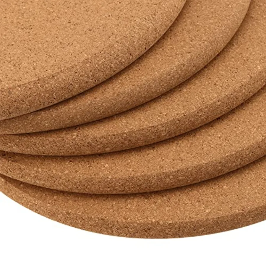 10 قطعة 7.5 بوصة الفلين الركيزة الفلين الوقايات النباتية 3 8 بوصة سميكة مستديرة الفلين الوقايات مقاومة للحرارة الفلين منصات ساخنة للأطباق الساخنة