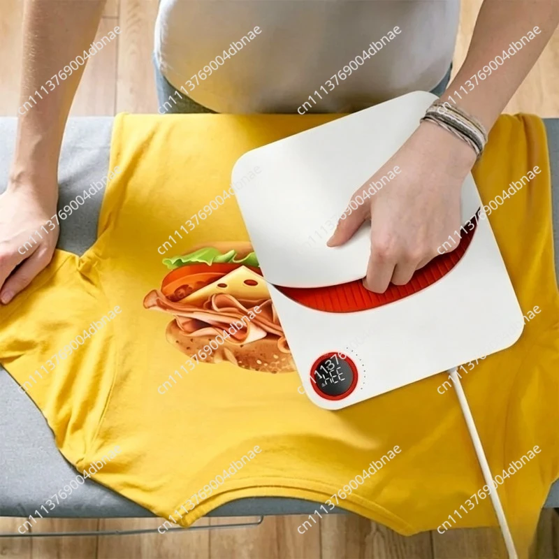 Mini Heat Press Machine Small Heat Transfer Machine for T-Shirt Clothes Printing Logo Ironing