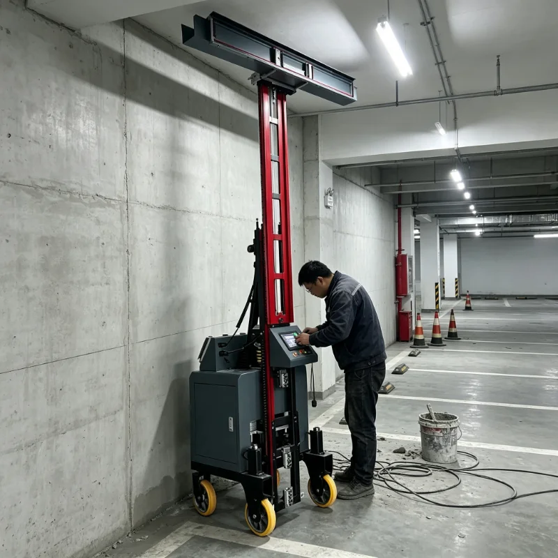 Automatic Electric Cement Wall Render Machine Wall Plastering Machine Interior Exterior 2-30mm Thickness Easy Operation