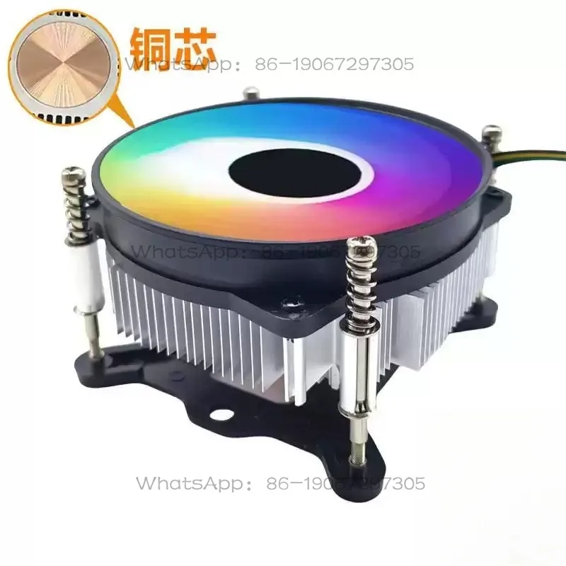2U Ultra-thin Copper Core 4-wire Temperature Industrial Control Silent Double Ball Cpu Fan 115x All-in-one Itx HTPC Radiator