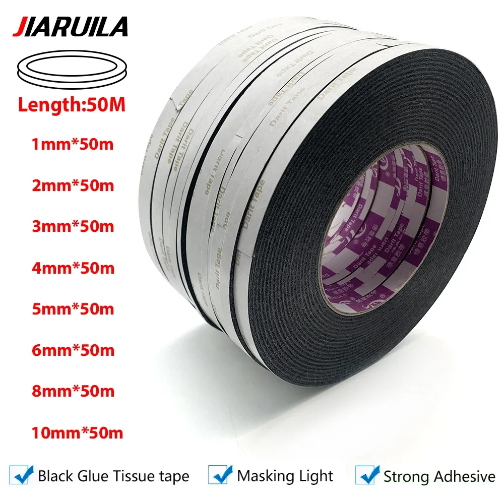 1 PCS Black strong double-sided tape is suitable for repairing mobile phone, tablet, and computer screens