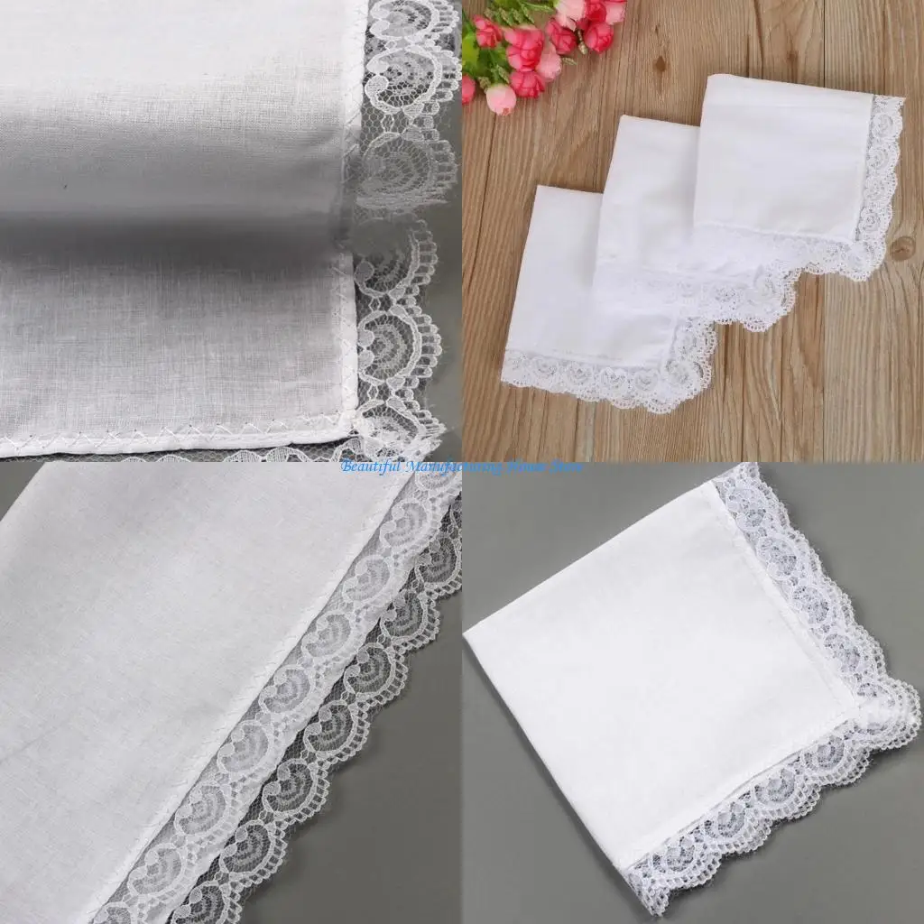 e56a-26x27cm-men-women-cotton-handkerchiefs-white-hankies-pocket-lace-trim-towel-diy-painting-handkerchiefs-for-woman