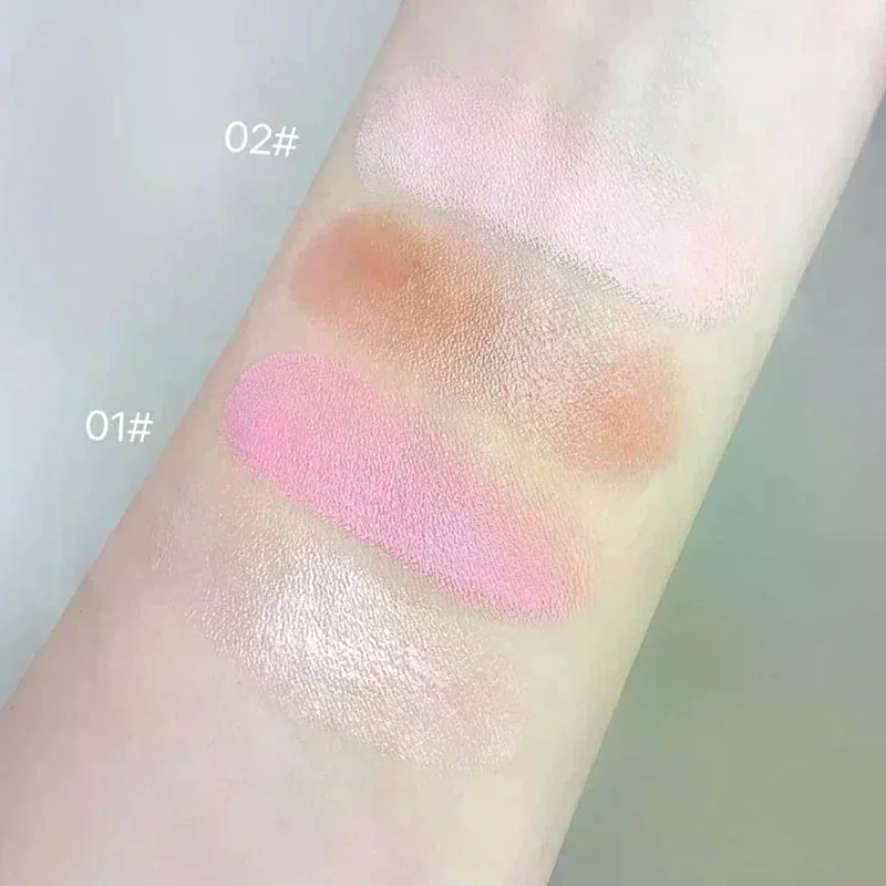 Cappuvini agua brillante rubor para mejillas crema resaltadora alto brillo brillo colorete Natural iluminar cara contorno rubor maquillaje