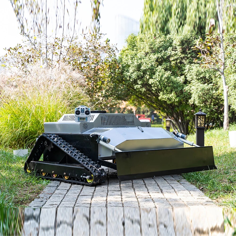 

608 Cc Self Propelled Lawn Mower Zero Turn Grass Cutting Machine Remote Control Crawler Lawn Mower Tracks Machine