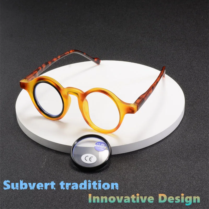 2025New Mann Frau Lesebrille Retro Kleine Runde Rahmen Leser Antiblulett Gläser Mode Vielseitig Trend Unisex Brillen