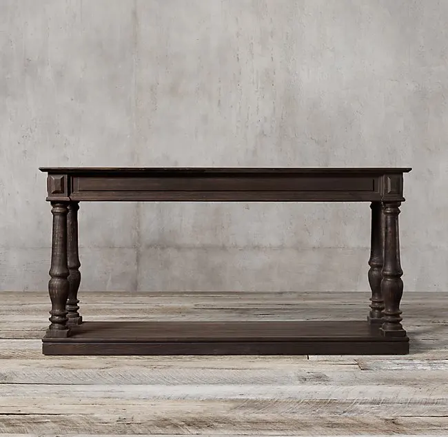 Furniture: American simple sofa, side table, country retro entrance table, entrance cabinet partition
