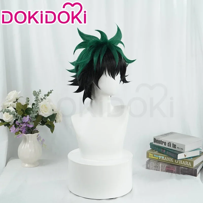 Midoriyaa Izukuu Cosplay Wig Anime DOKIDOKI Dekuu Heat Resistant Hair Free Cap MN3