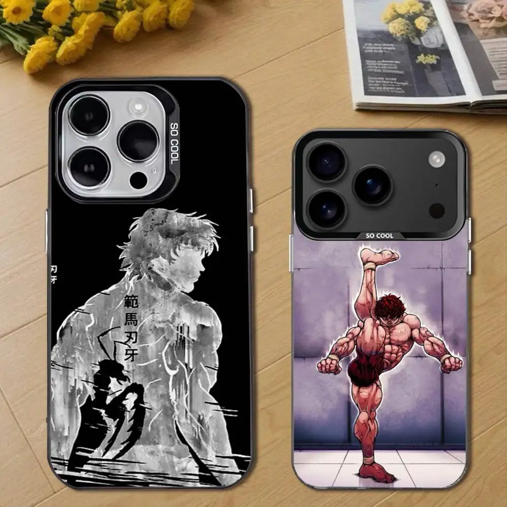 

Anime B-Baki Cool Phone Case For iPhone 17,16,15,14,13,12,11,Pro,Max,Plus,E,Air,Mini Black Tpu Cover
