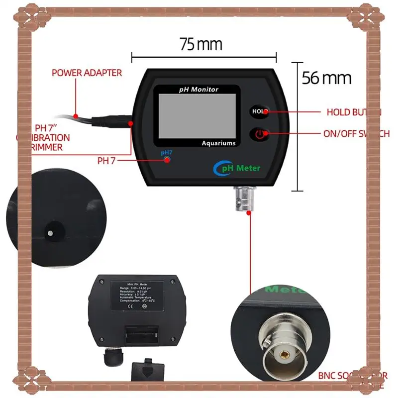 24-Hour Delivery PH Meter For Aquarium Online Water Quality Monitor Multi-Parameter Acidometer Detection System