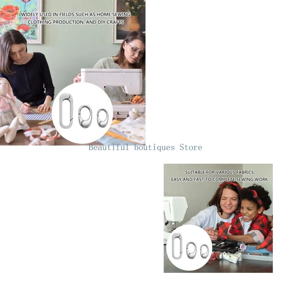 

U4LF Fashionable Silver Pearls Enhancers Clasp 10pcs for Fashion Necklace Lengths