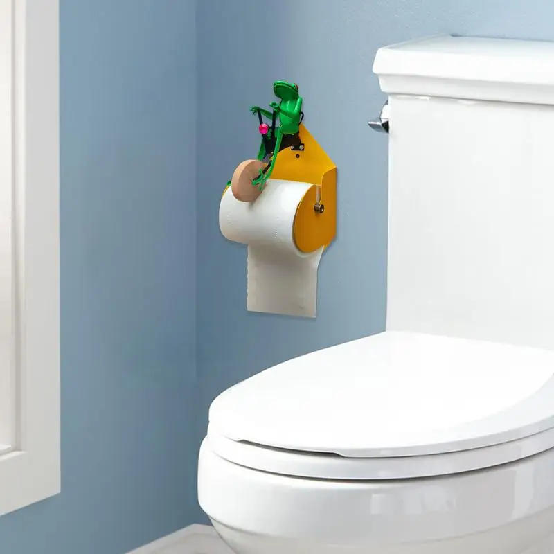 

Toilet Tissue Holder Frog Toilet Tissue Holder Wall Mounted Toilet Paper Tissue Roll Storage Holder For Bathroom Kitchen